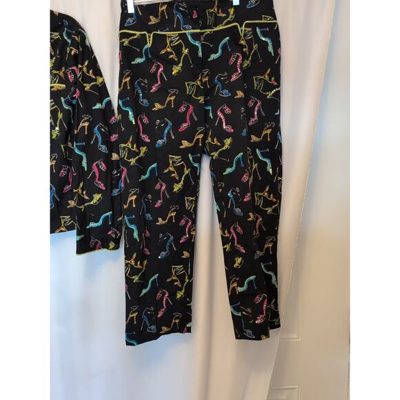 Vanity Collection VTG 90s sequin pants set XL jacket L high heels pockets! cute! - Picture 7 of 13